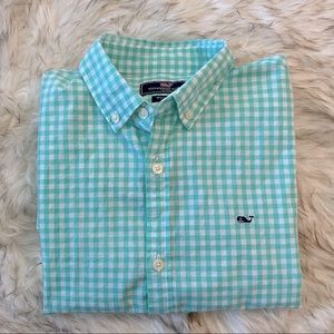 Vineyard Vines Boys XL Whale Button Down Dress Shirt